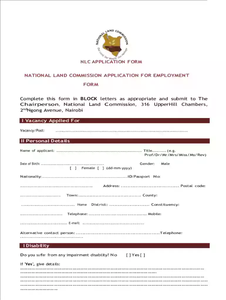 2023 employment application Preview on Page 1