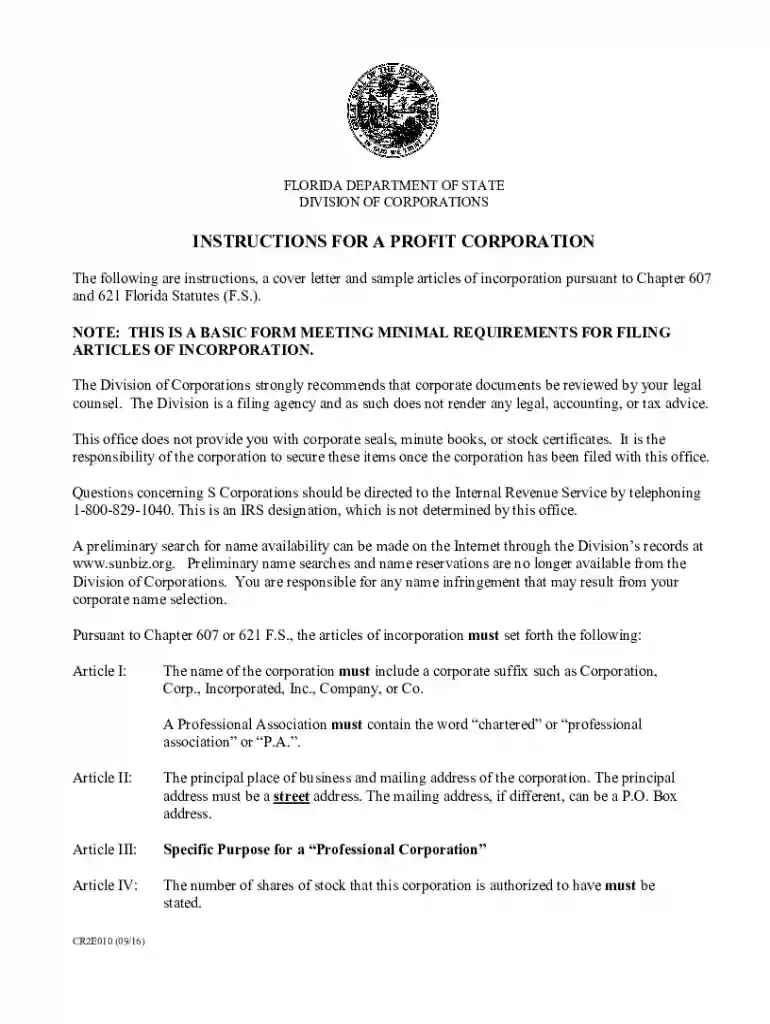 florida certificate of authority Preview on Page 1