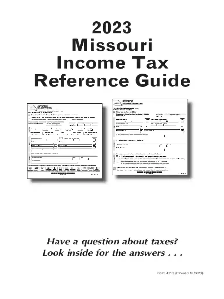 Missouri 2023 Income Tax Reference Guide Preview on Page 1