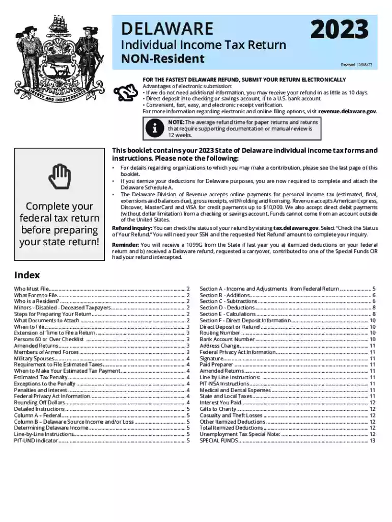 Learn How to Track Your Delaware State Tax Refund Status Preview on Page 1