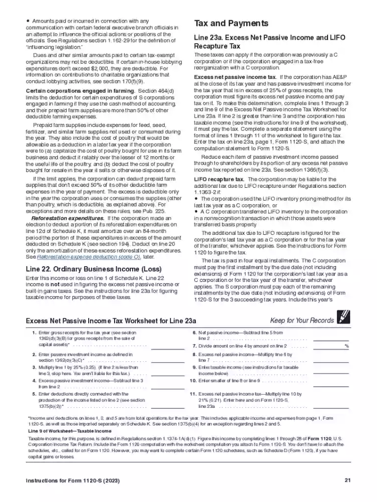 instructions 1120s Preview on Page 1