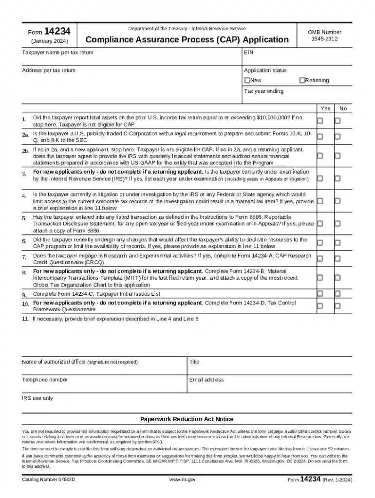 form 14234 Preview on Page 1