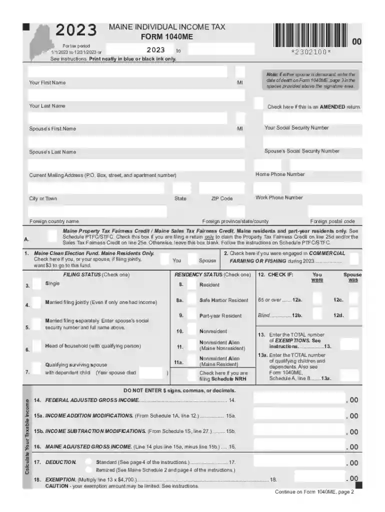 1040me instructions Preview on Page 1