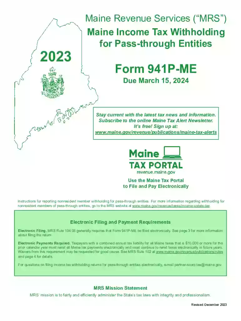 Maine State Tax Information - Support Preview on Page 1