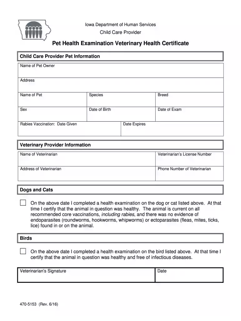printable veterinary health certificate form Preview on Page 1
