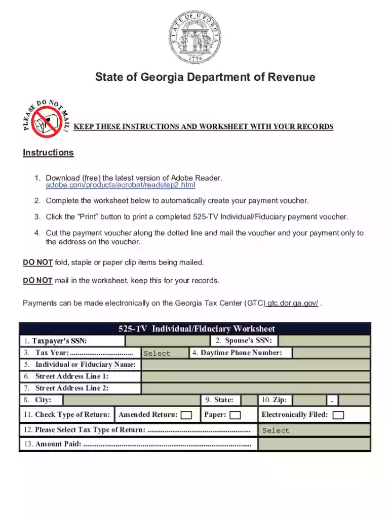 form 525 tv Preview on Page 1