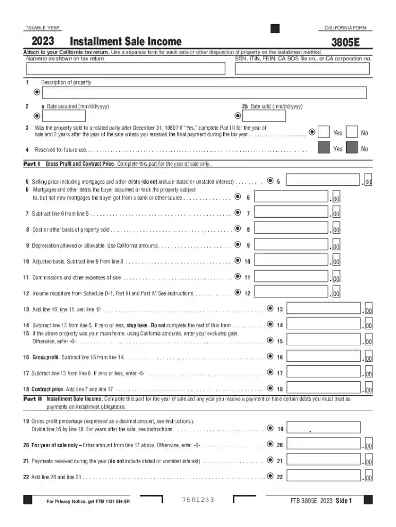 california installment sale form Preview on Page 1