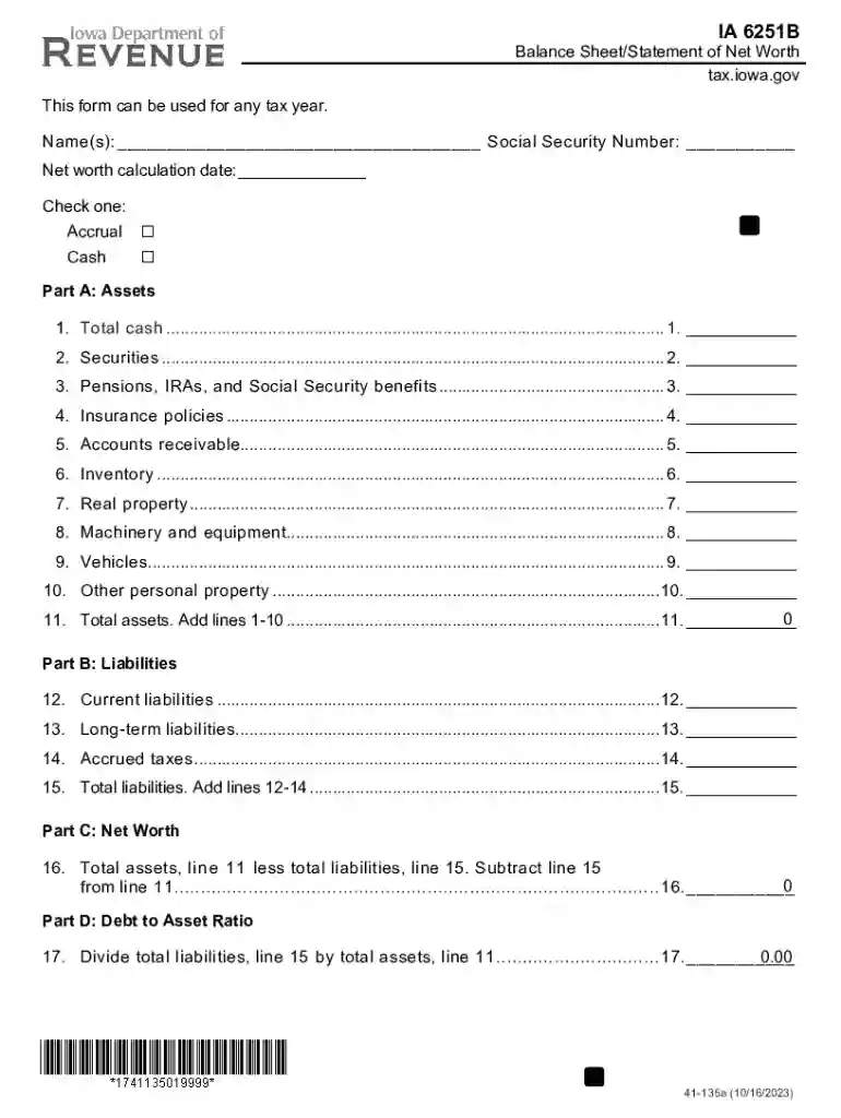 Total Tax (Line 42)Iowa Department Of Revenue Preview on Page 1