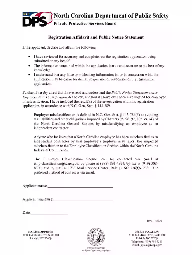 nc ppsb forms Preview on Page 1