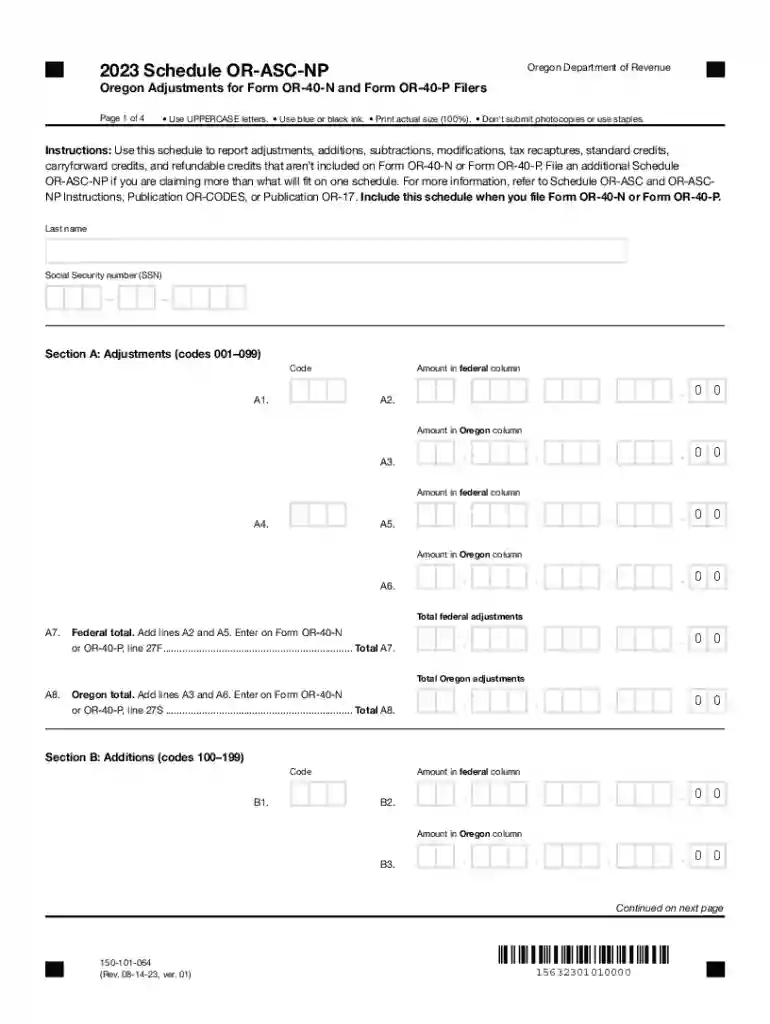 2023 or schedule Preview on Page 1