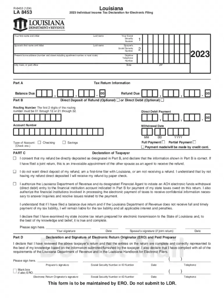 louisiana individual income tax Preview on Page 1