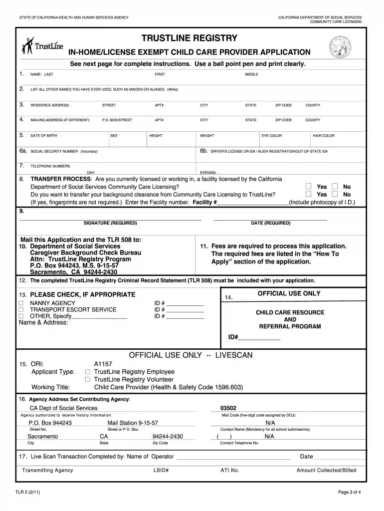 ca trustline Preview on Page 1