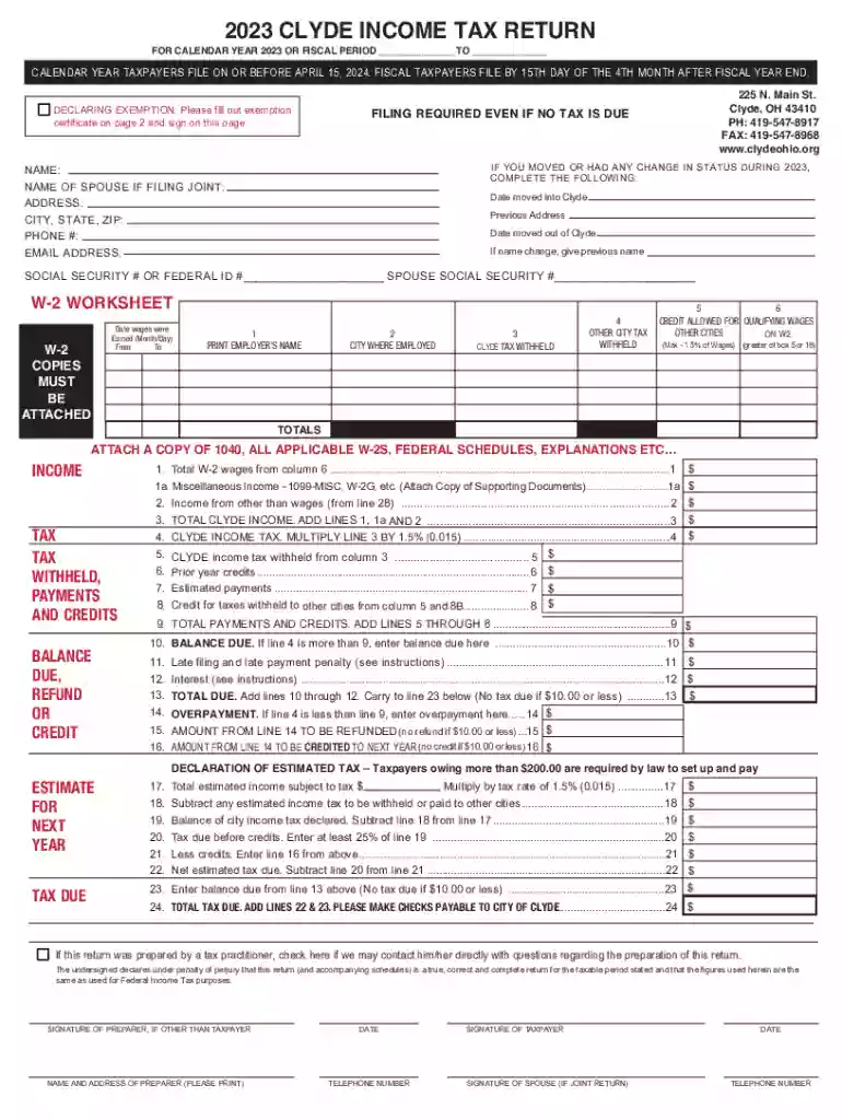 income tax return worksheet Preview on Page 1