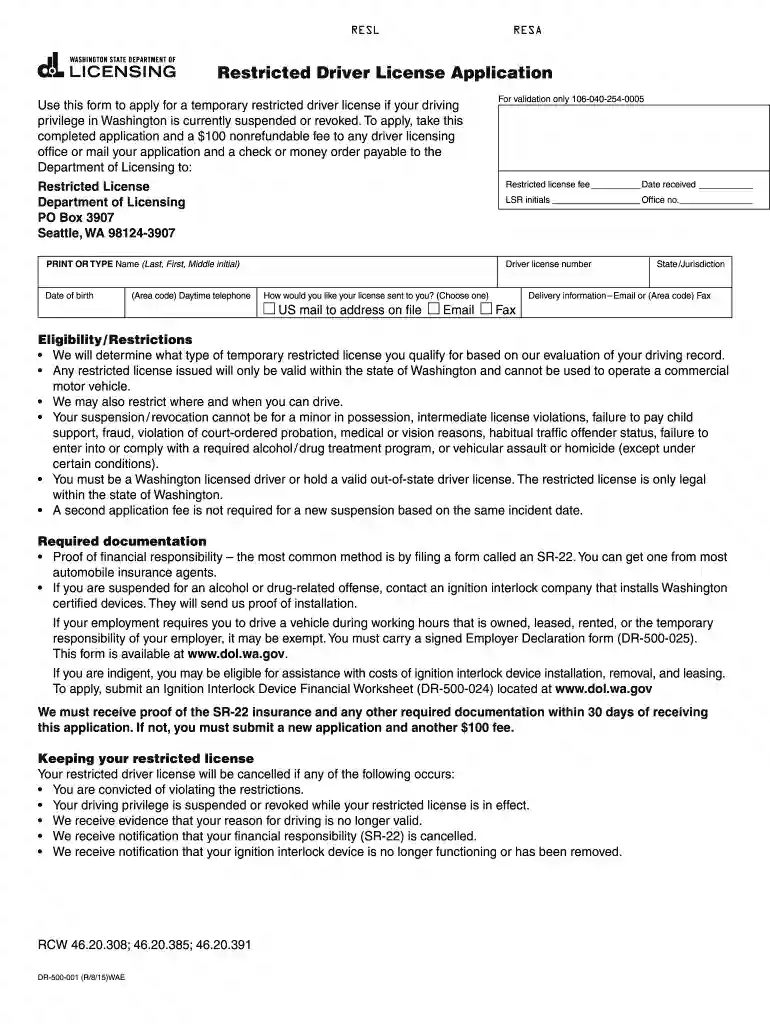 texas occupational license application Preview on Page 1