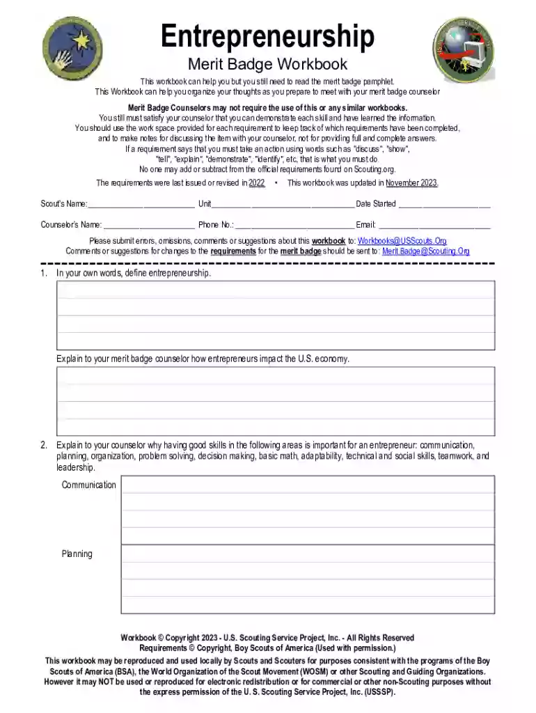 reading merit badge workbook Preview on Page 1
