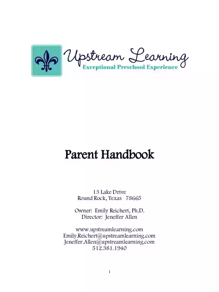 Parent Handbook - Preschool and Daycare Serving Round Preview on Page 1