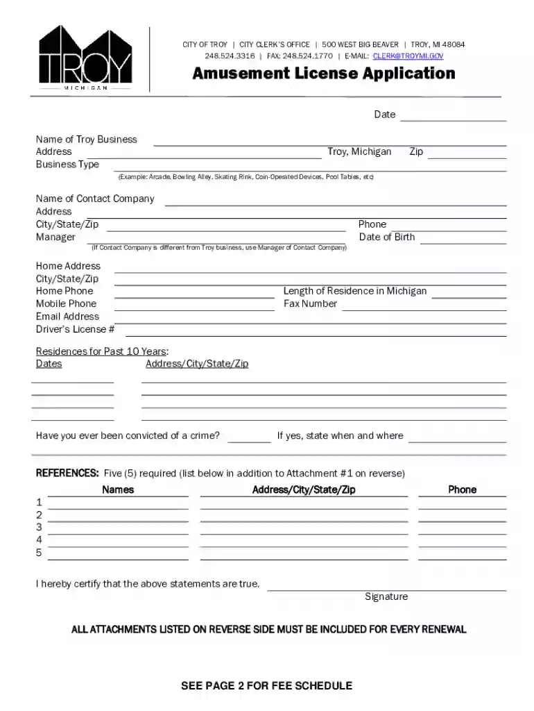 Troy City Clerk, 500 W Big Beaver Rd, Troy, MI Preview on Page 1