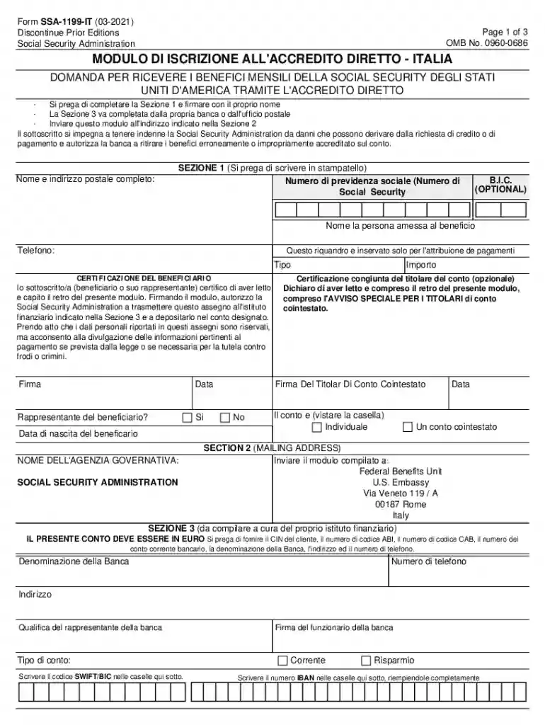 ssa 1199 it form Preview on Page 1