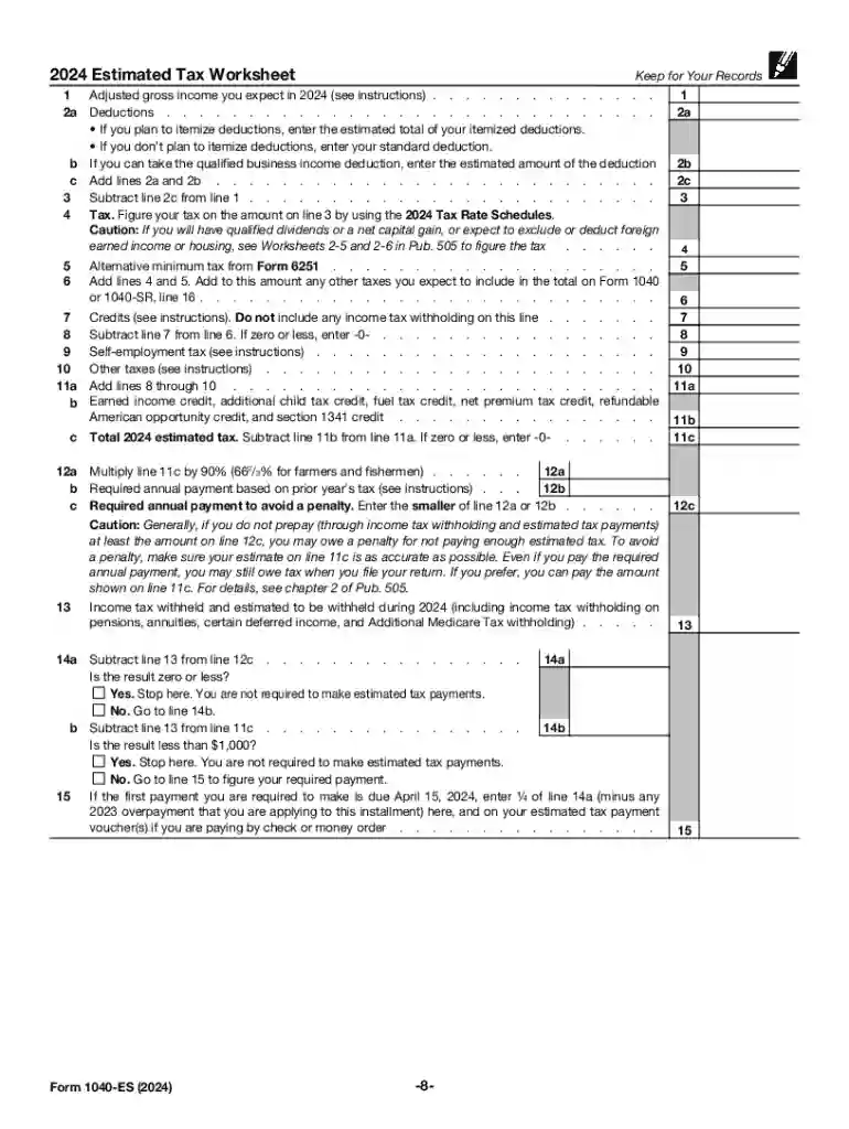 estimated tax payments Preview on Page 1