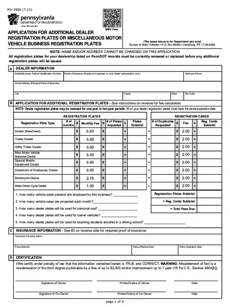 mv350a form Preview on Page 1