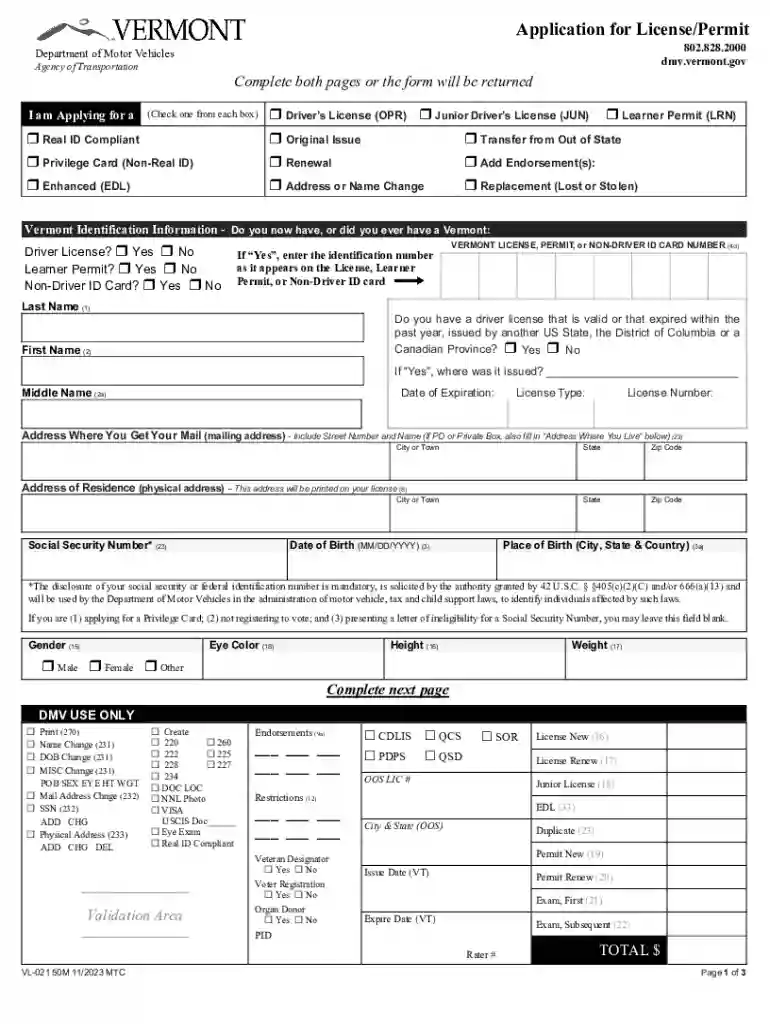 Complete both pages or the form will be returned Preview on Page 1