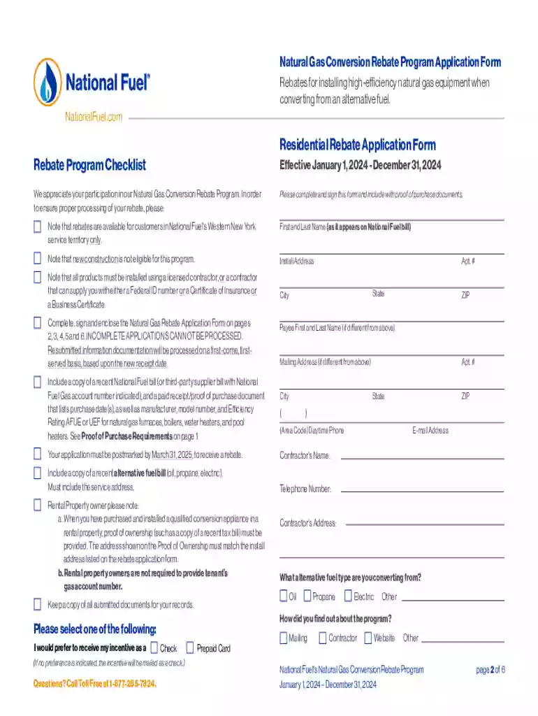gas conversion rebate program Preview on Page 1