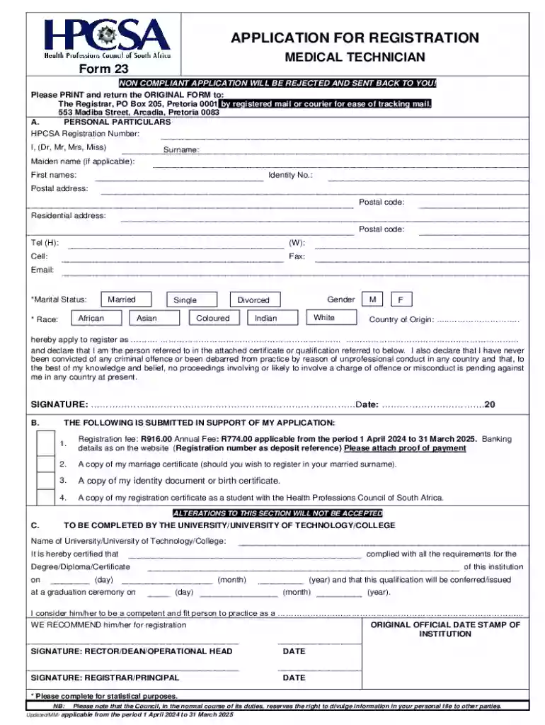south africa registration online Preview on Page 1
