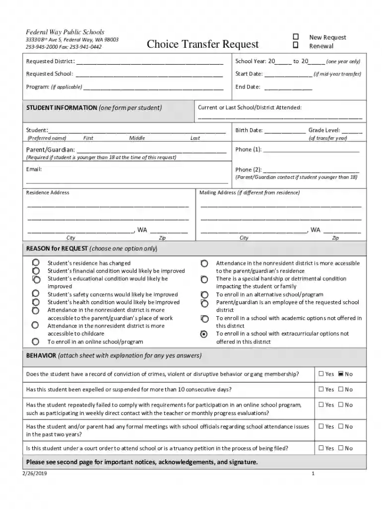 Public Records Request - Federal Way School Preview on Page 1