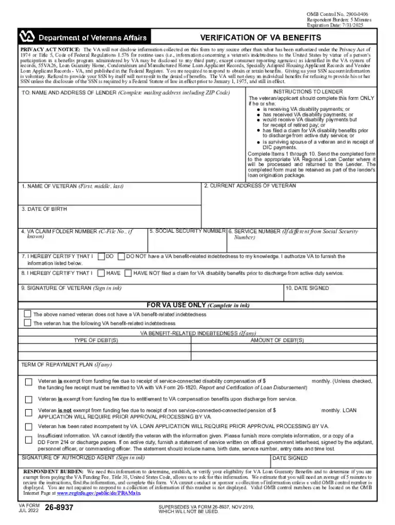 va verification benefits Preview on Page 1