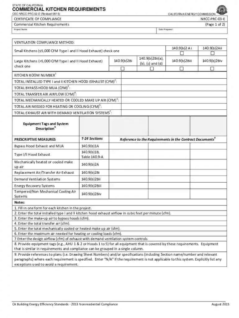 cooking equipment exhaust ventilation exemption guide Preview on Page 1