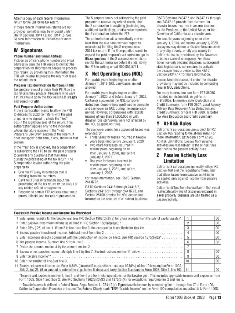 2023 form 100 instructions Preview on Page 1