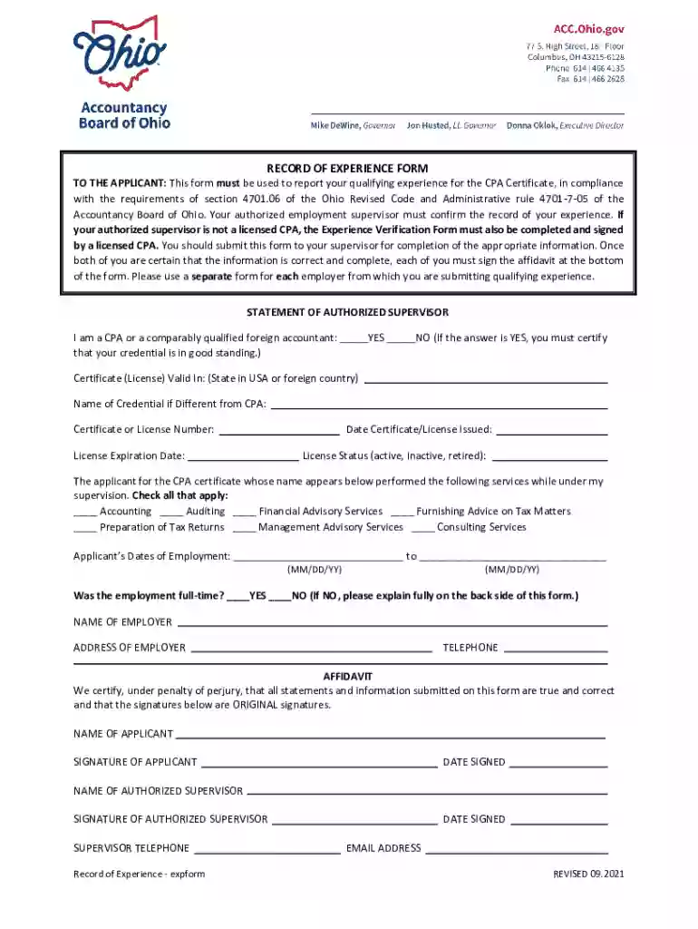 Verification of Post-Qualification Experience Certificate Preview on Page 1