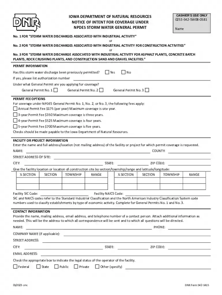 Application form with instructions and public notice Preview on Page 1