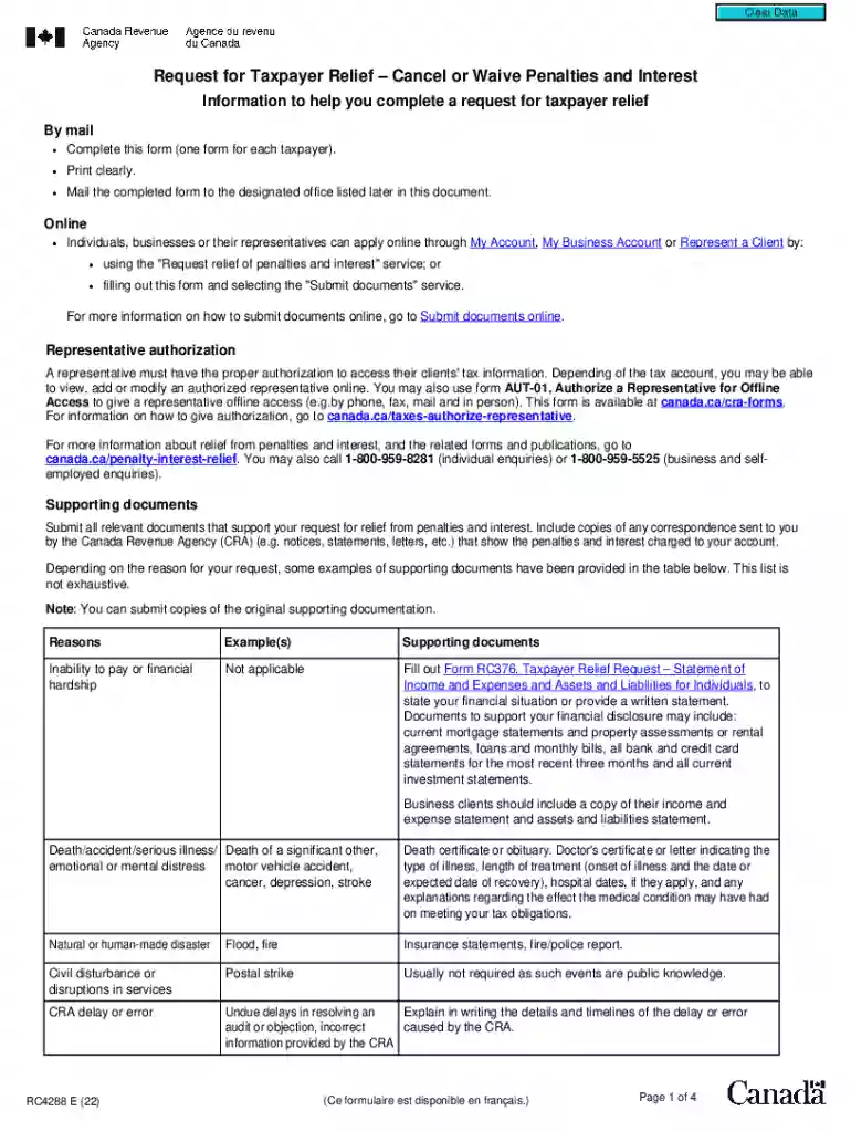 Request for Taxpayer ReliefCancel or Waive Penalties and Preview on Page 1