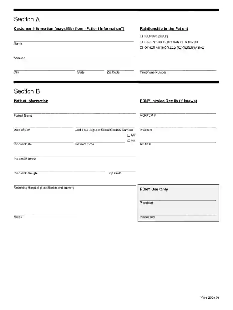 ny ambulance call Preview on Page 1