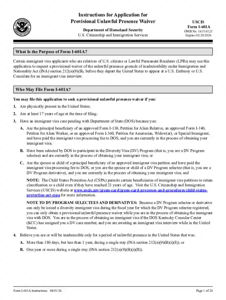 i 601a instructions Preview on Page 1