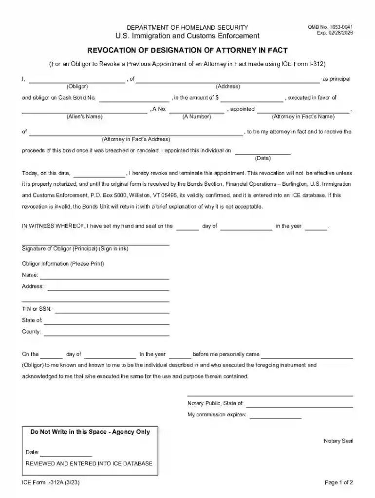 Ice form i 312: Fill out and sign online Preview on Page 1