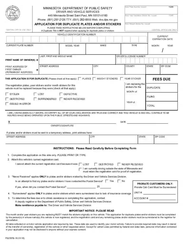 duplicate plates Preview on Page 1