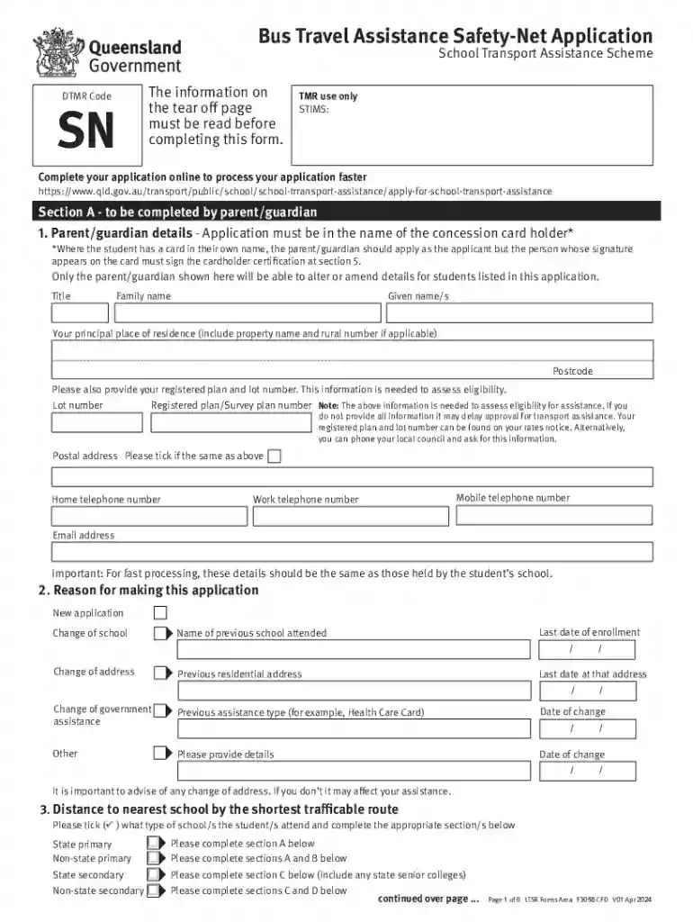 The School Transport Assistance Scheme Preview on Page 1