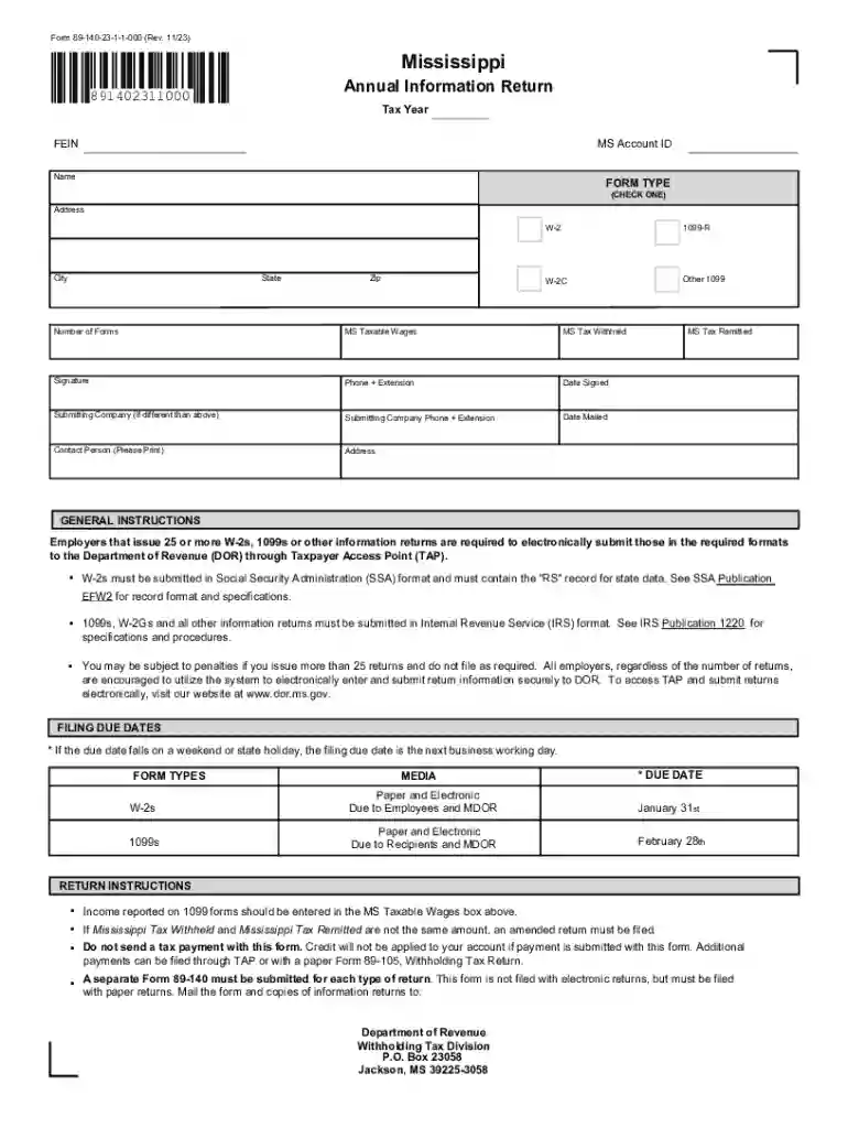 mississippi dor 89 140 Preview on Page 1