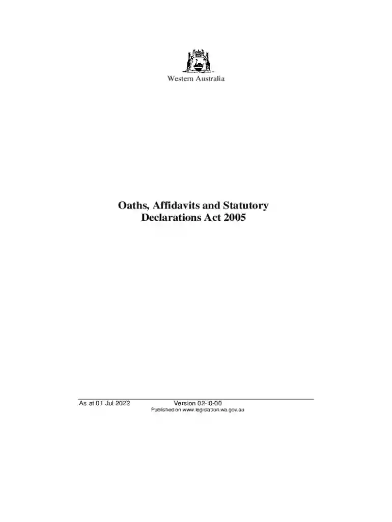 wa statutory declaration form download Preview on Page 1