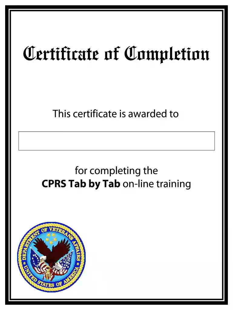 free certificate completion template Preview on Page 1