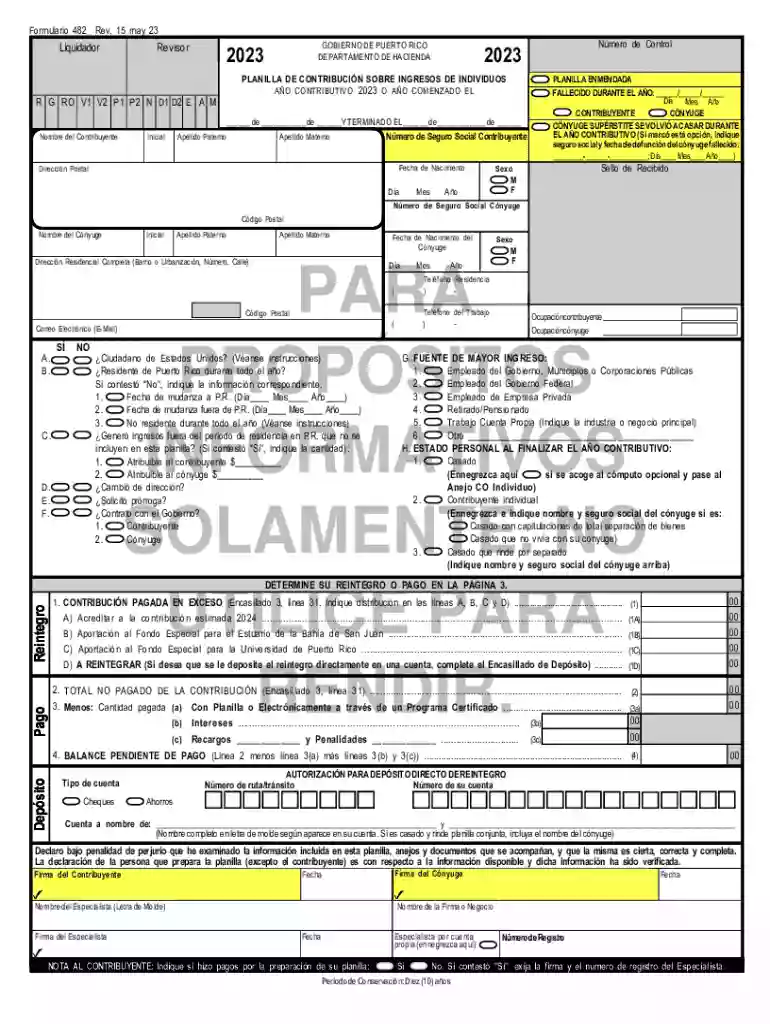 planilla contribucion sobre ingresos Preview on Page 1