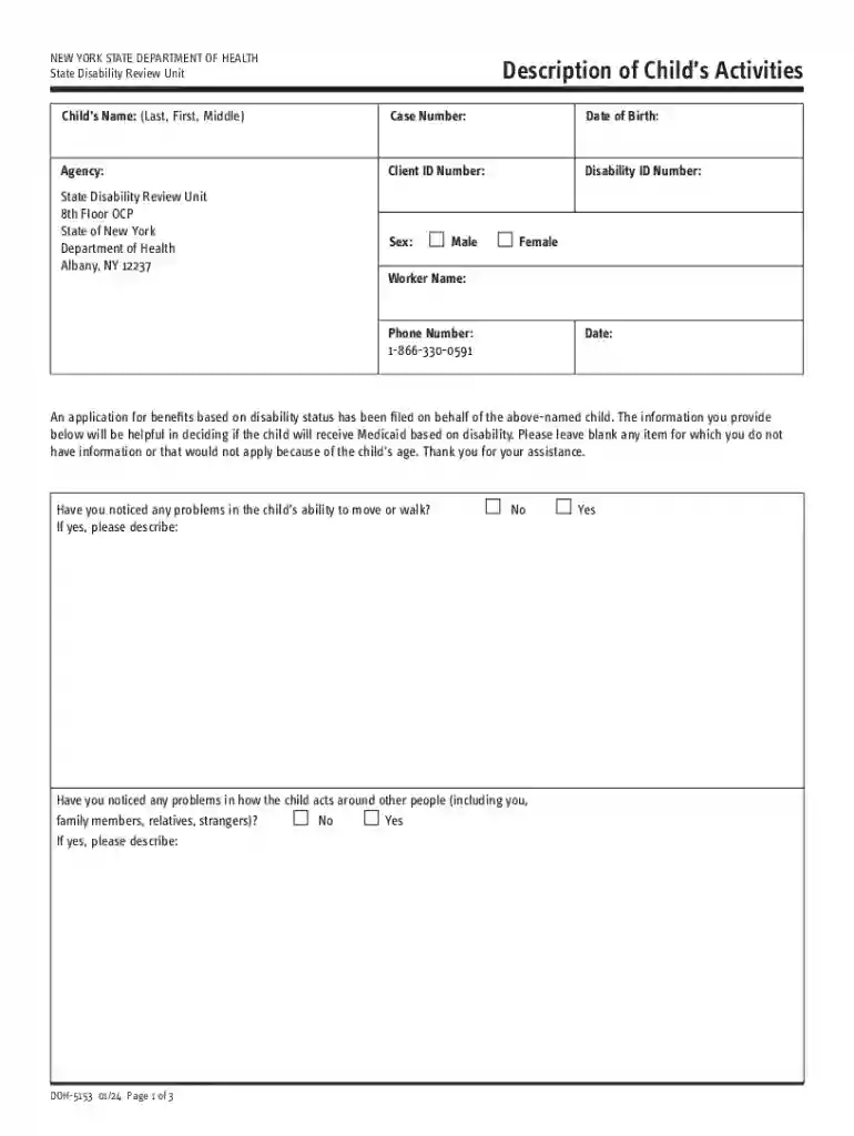doh 5153 form Preview on Page 1