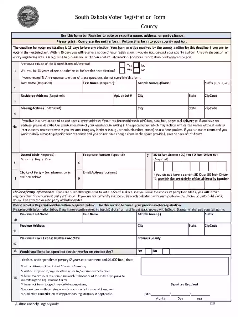 Voters Registration Form and Absentee Ballot Application Preview on Page 1