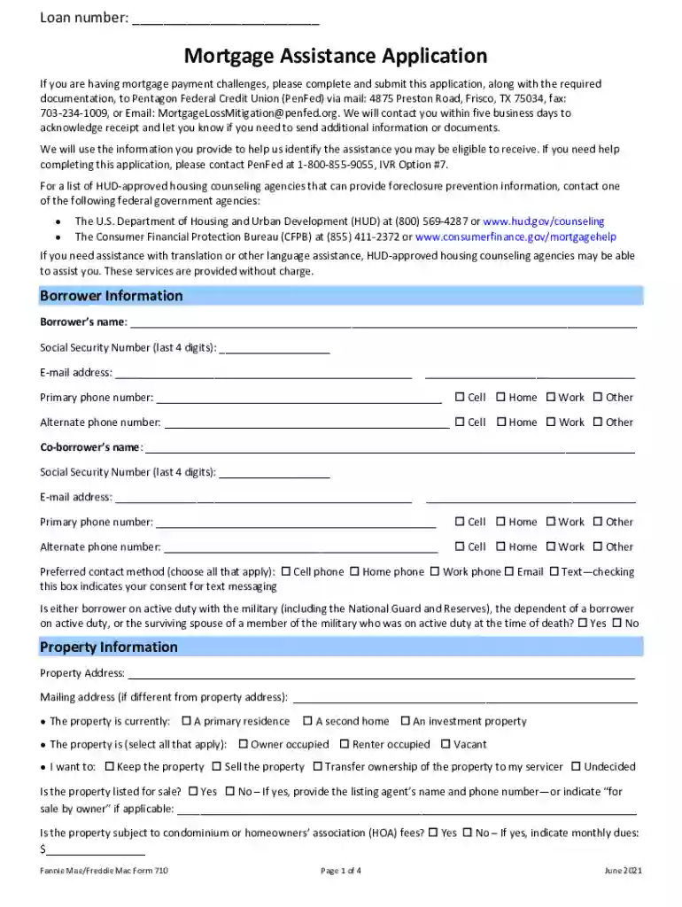 Financial Assistance Center for Mortgages and Other Loans Preview on Page 1
