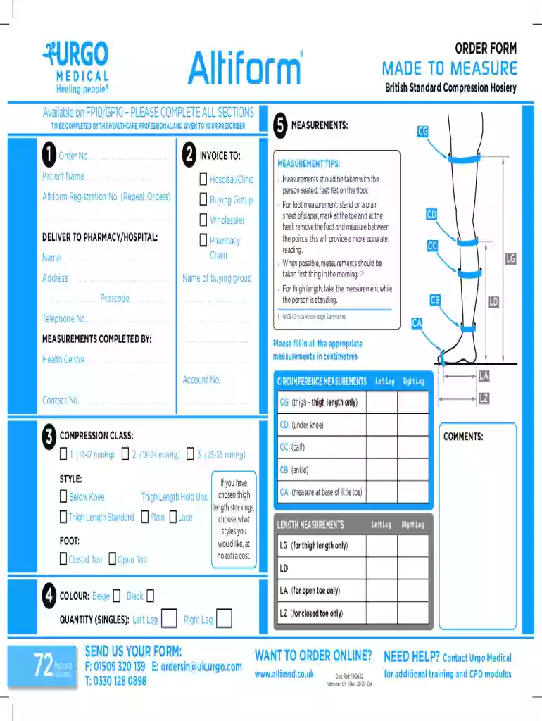 altiform made measure order Preview on Page 1