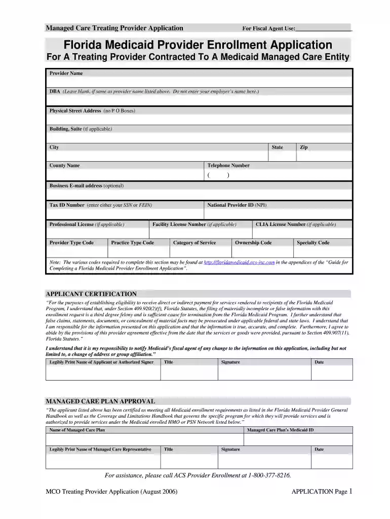 florida medicaid provider enrollment Preview on Page 1