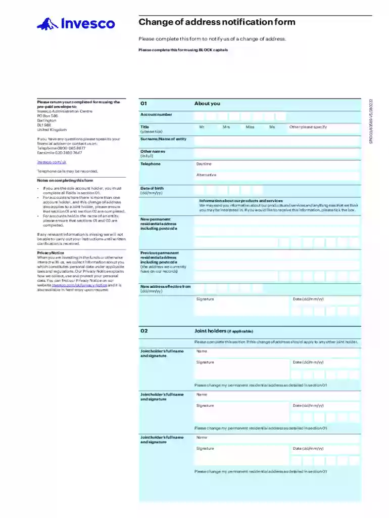 Setting up or amending a bank or building society account Preview on Page 1