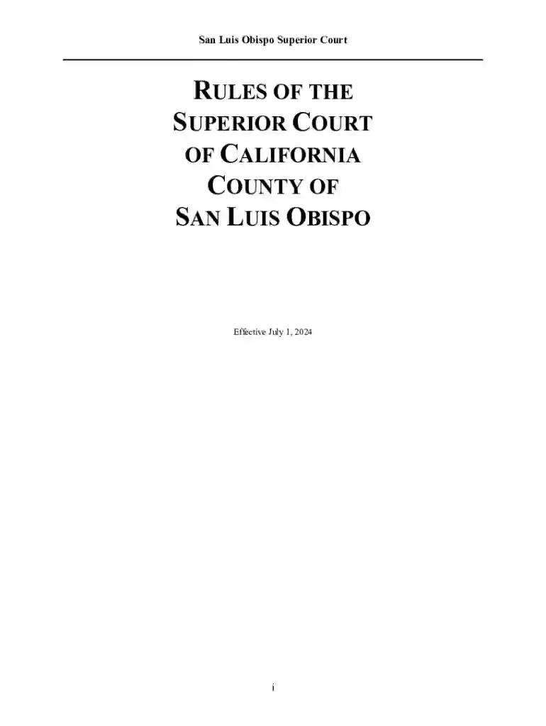 california rules superior court Preview on Page 1